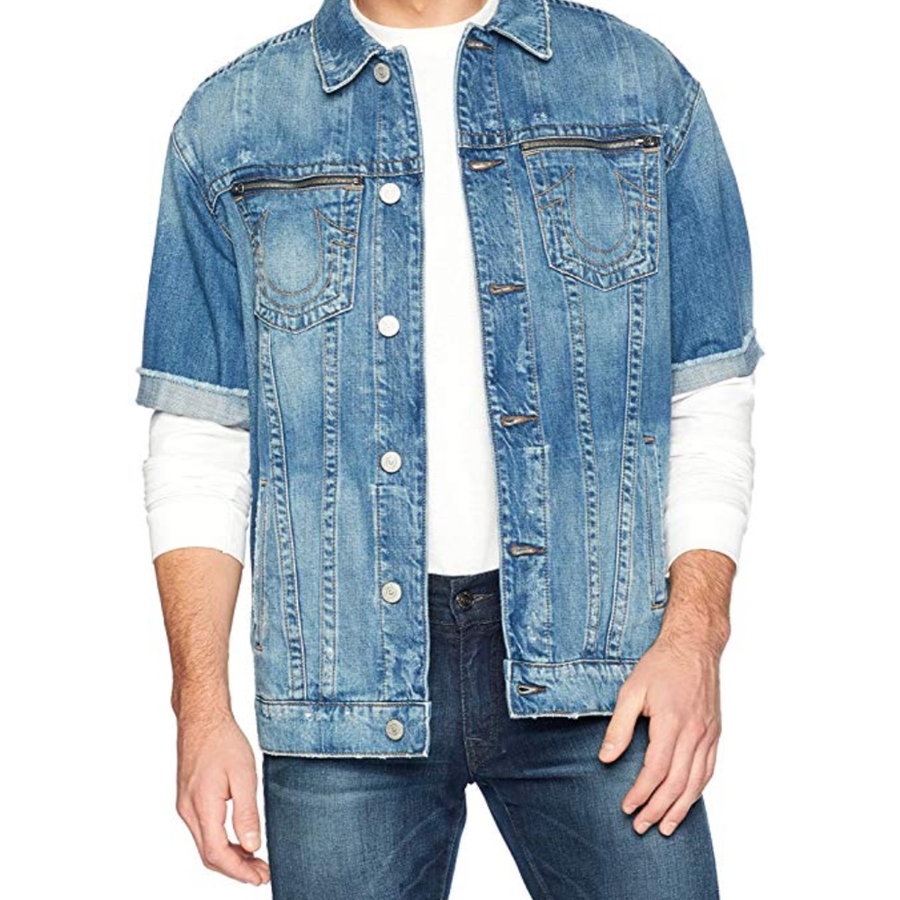 True Religion Short Sleeve Denim Turner Jacket